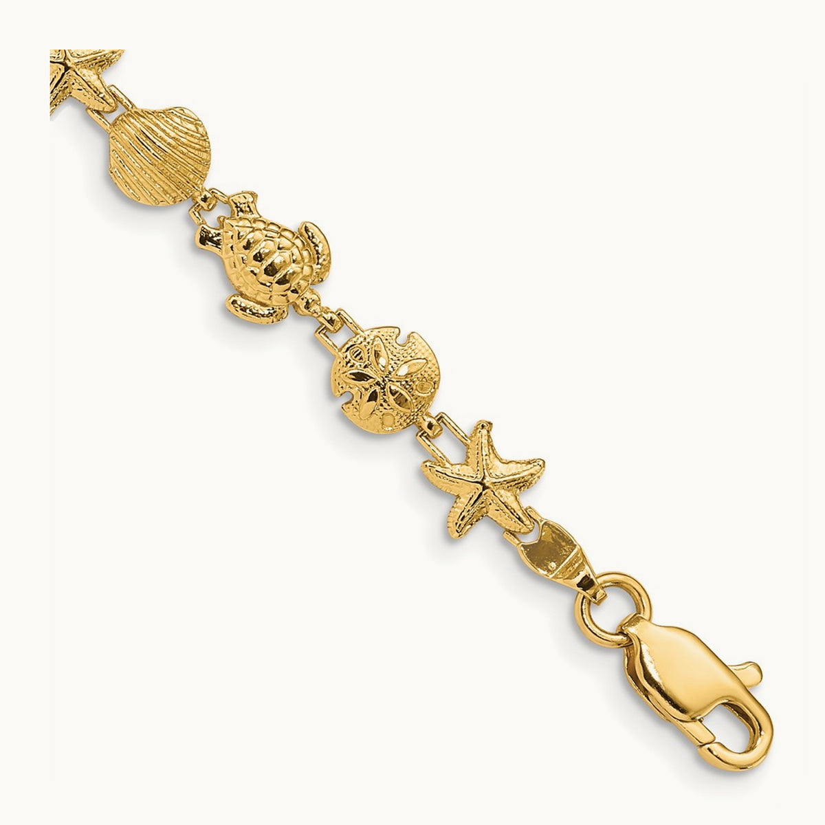 Sea Life Bracelet, 14K