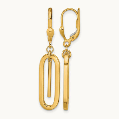 Polished Dangle Leverback Earrings — Leslie's — photo set