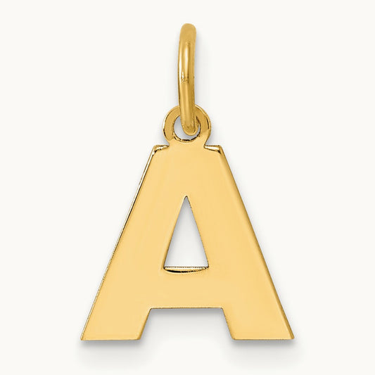 Initial Pendant, 14K Yellow Gold