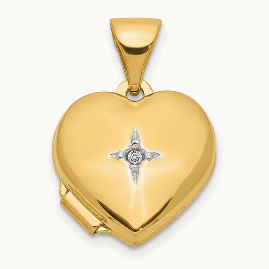 w/ Diamond Heart Locket — photo set