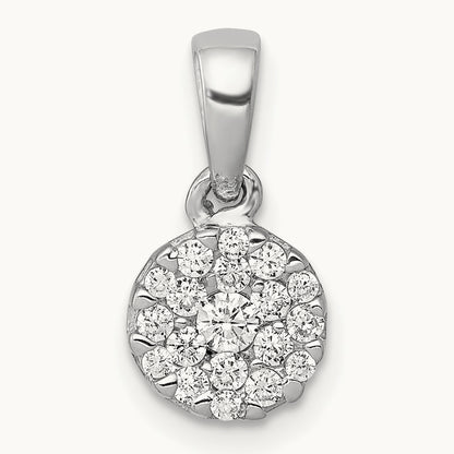 Circle Cluster Pendant, 0.25 ct tw Lab-Grown Diamond