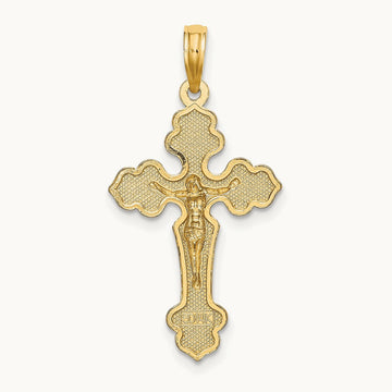 Crucifix W/ Fancy Tips Charm — 29.5mm