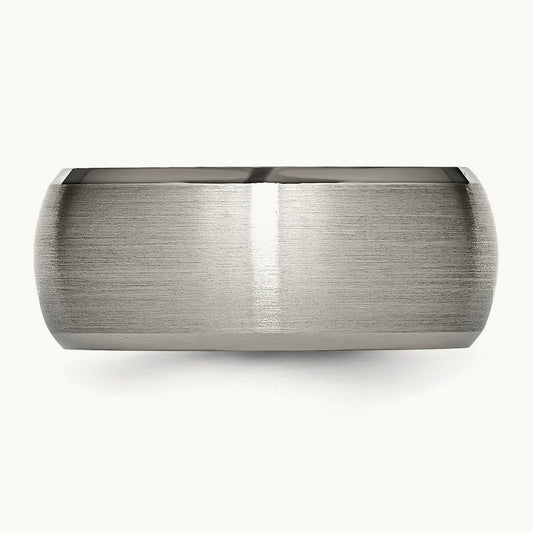Satin and Polished Beveled Edge Band — 8