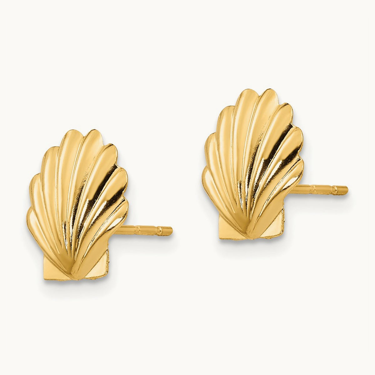 Shell Post Earrings — 10mm