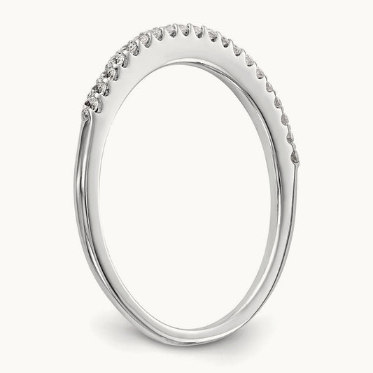 Diamond Wedding Band, 14K White Gold