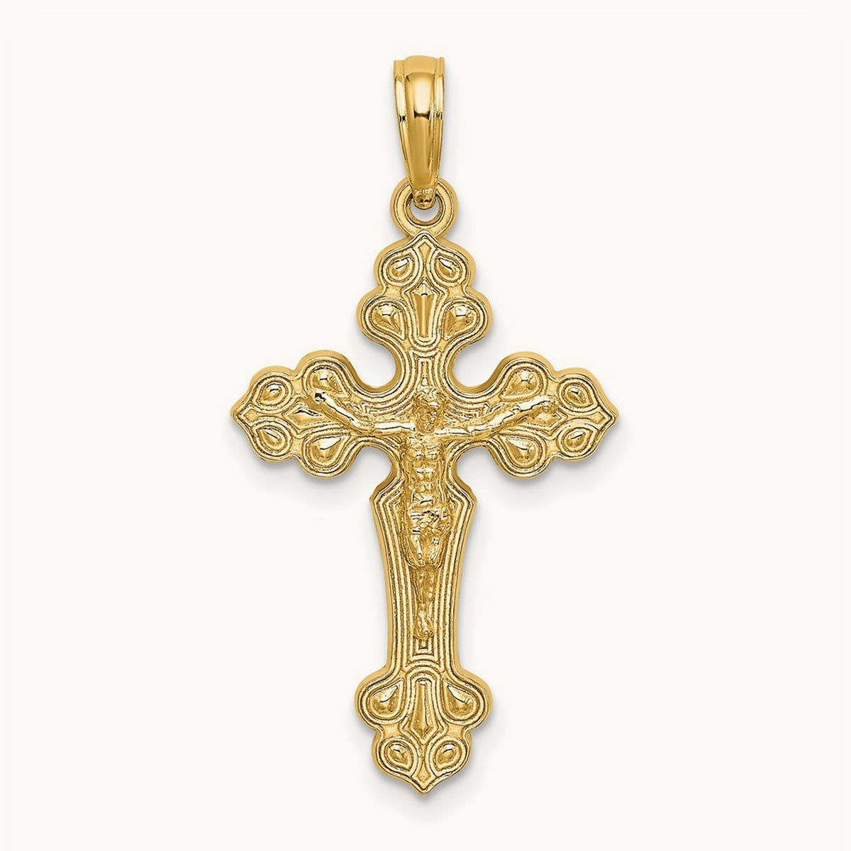 Crucifix W/ Fancy Tips Charm — 29.5mm
