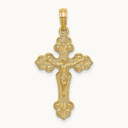 Crucifix W/ Fancy Tips Charm — 29.5mm