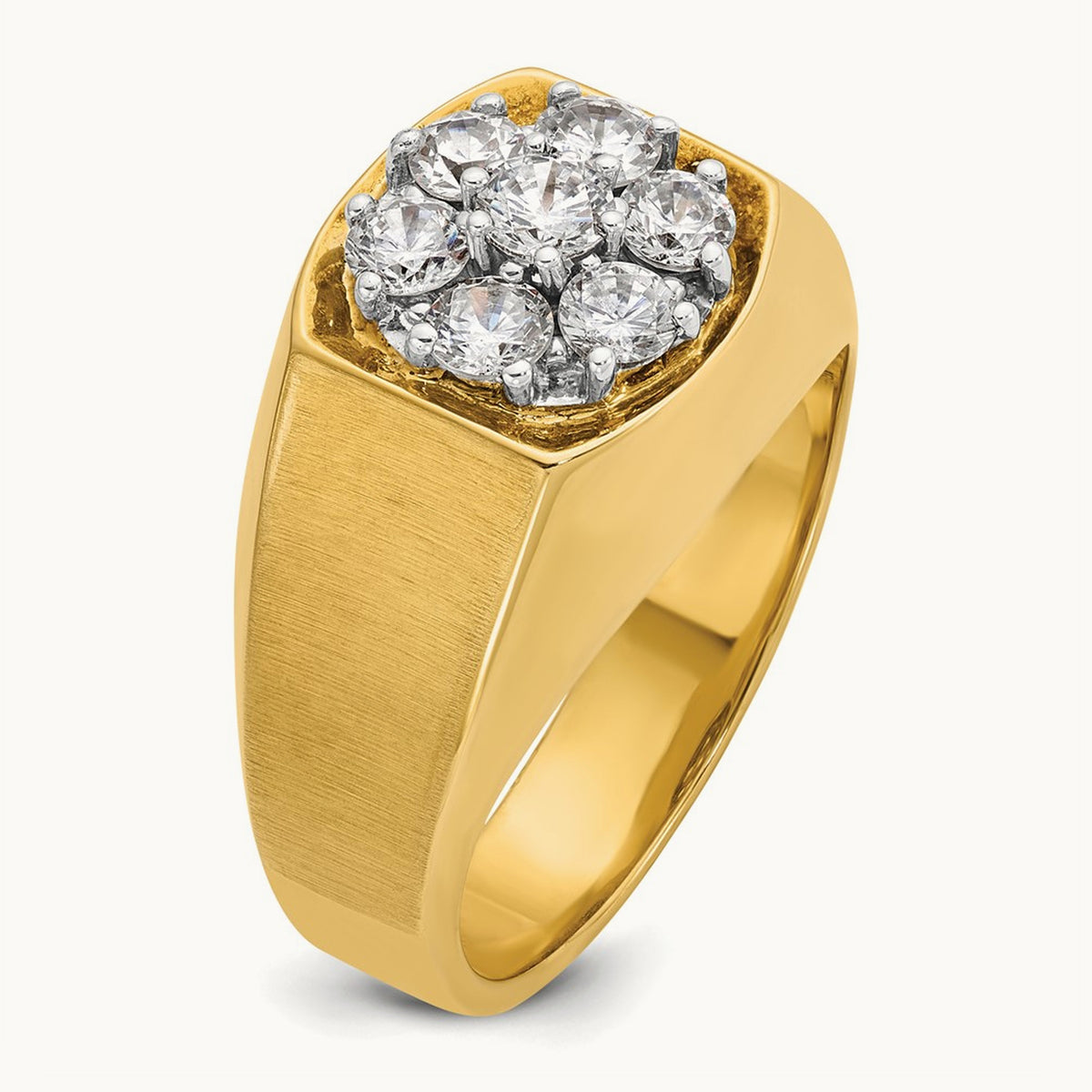 Men's Cluster Ring, 1.00 ct tw Lab-Grown Diamond