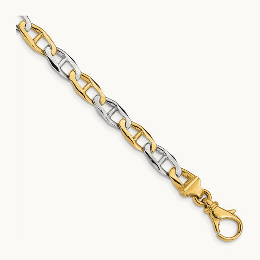 Hand-polished Fancy Link Bracelet — photo set