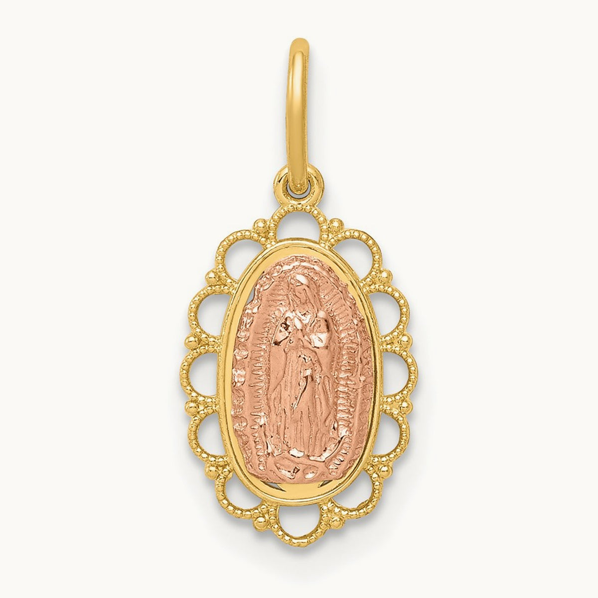 Guadalupe Pendant, 14K Two-tone