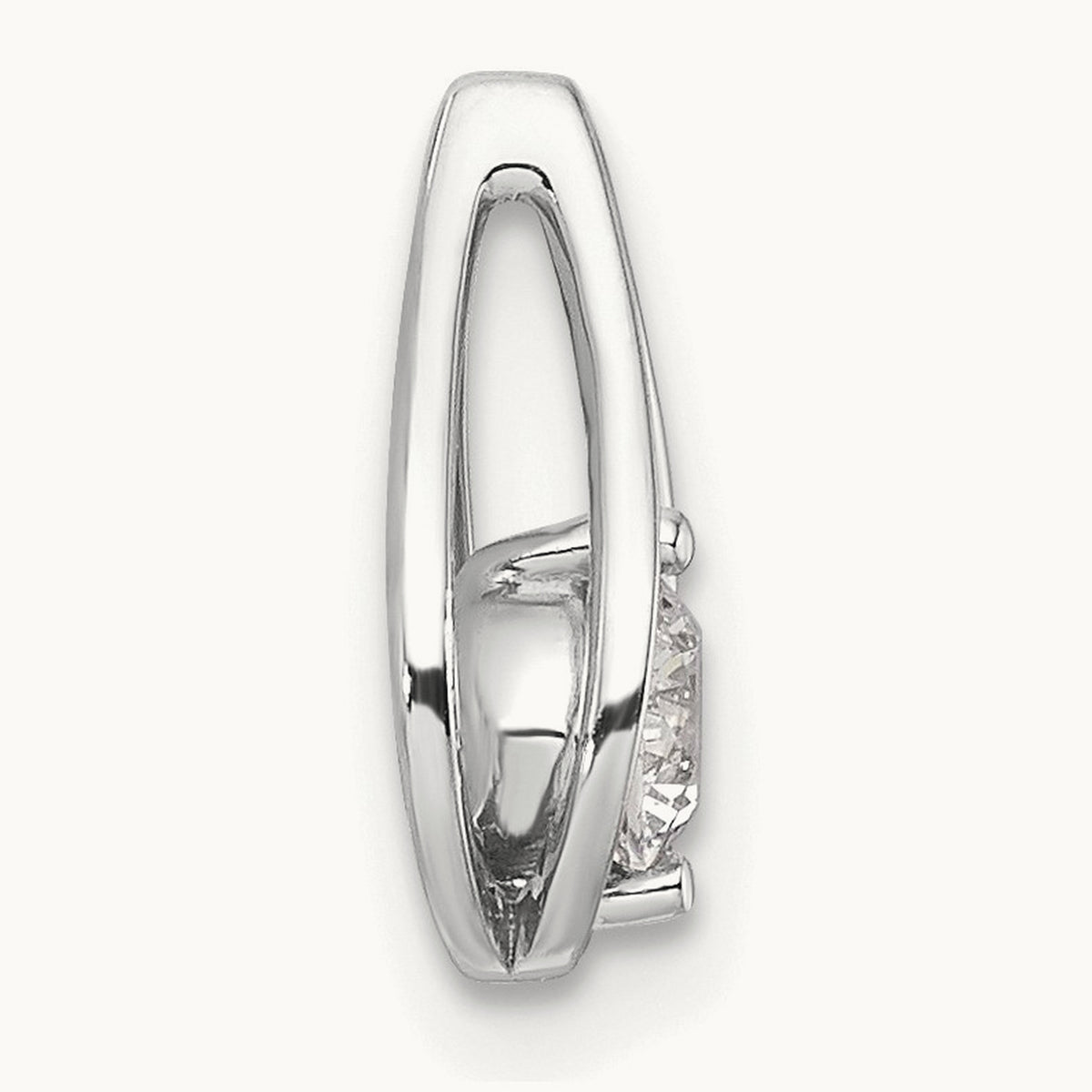 Teardrop Chain Slide, 0.25-0.75 ct tw Lab-Grown Diamond