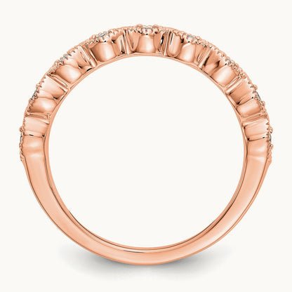 Fashion Band, 0.10 ct tw Lab-Grown Diamond — 14K Rose Gold