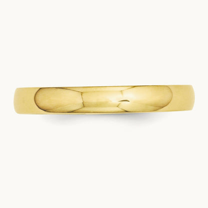 Half Round Band, 3mm, 10K Yellow Gold