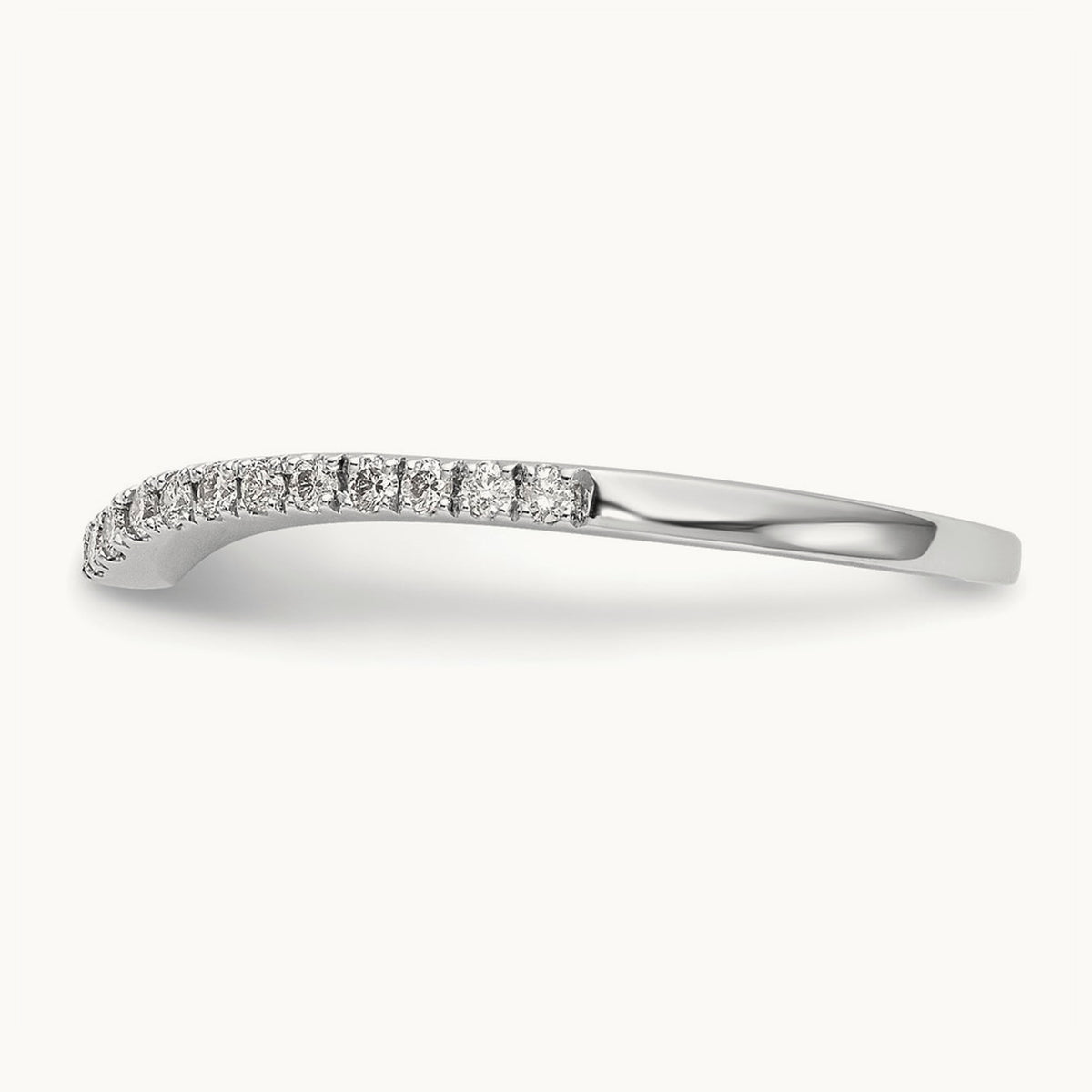 Diamond Wedding Band, 14K White Gold