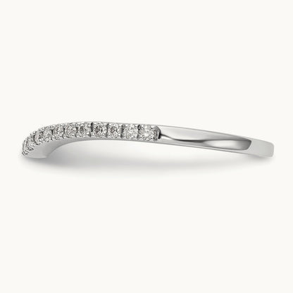 Diamond Wedding Band, 14K White Gold