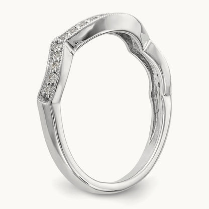 Diamond Wedding Band, 14K White Gold