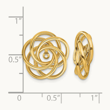 Polished Love Knot Earring Jackets — photo set
