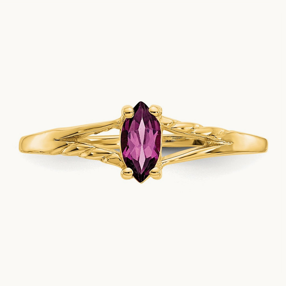Rhodolite Garnet Birthstone Ring, 14K