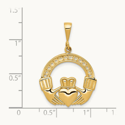 Claddagh Pendant, 14K