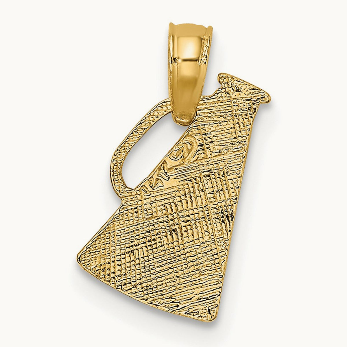Megaphone with Handle Pendant in 14K Yellow Gold