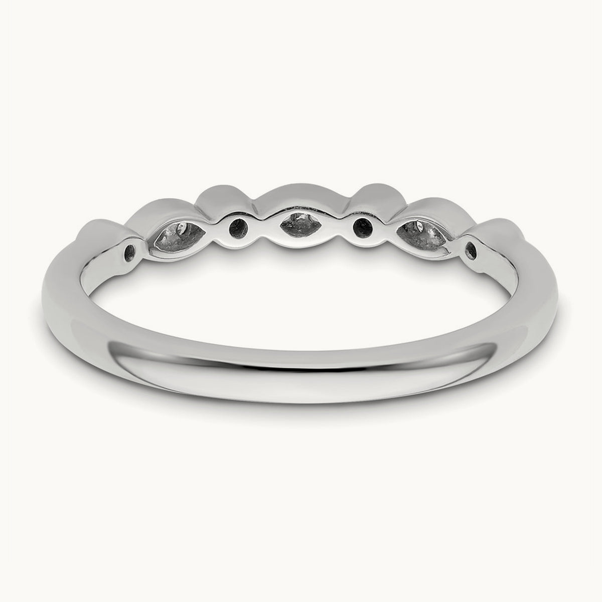 Diamond Wedding Band, 14K White Gold