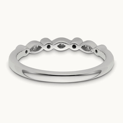 Diamond Wedding Band, 14K White Gold