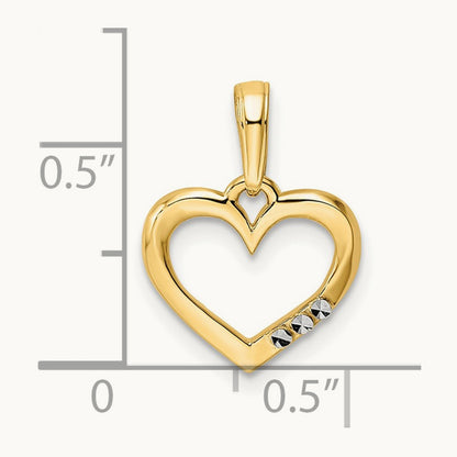 and Diamond-cut Heart Pendant — photo set