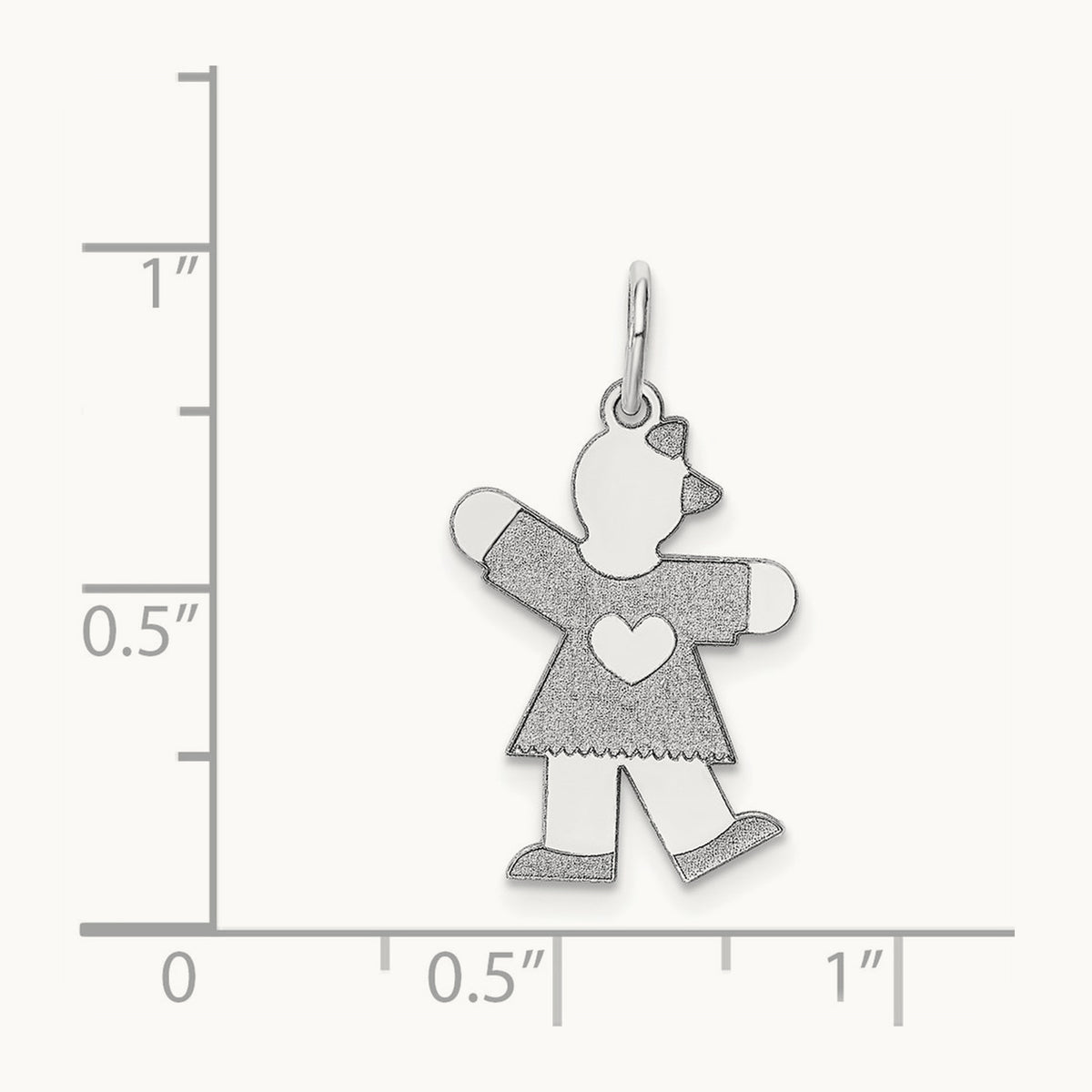 Kid Charm — 14K White Gold