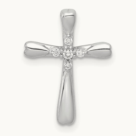 5-Stone Diamond Cross Chain Slide — 17mm