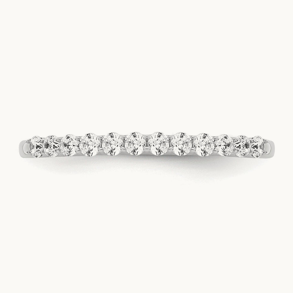 Diamond Wedding Band, 14K White Gold