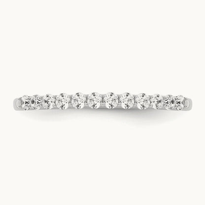 Diamond Wedding Band, 14K White Gold