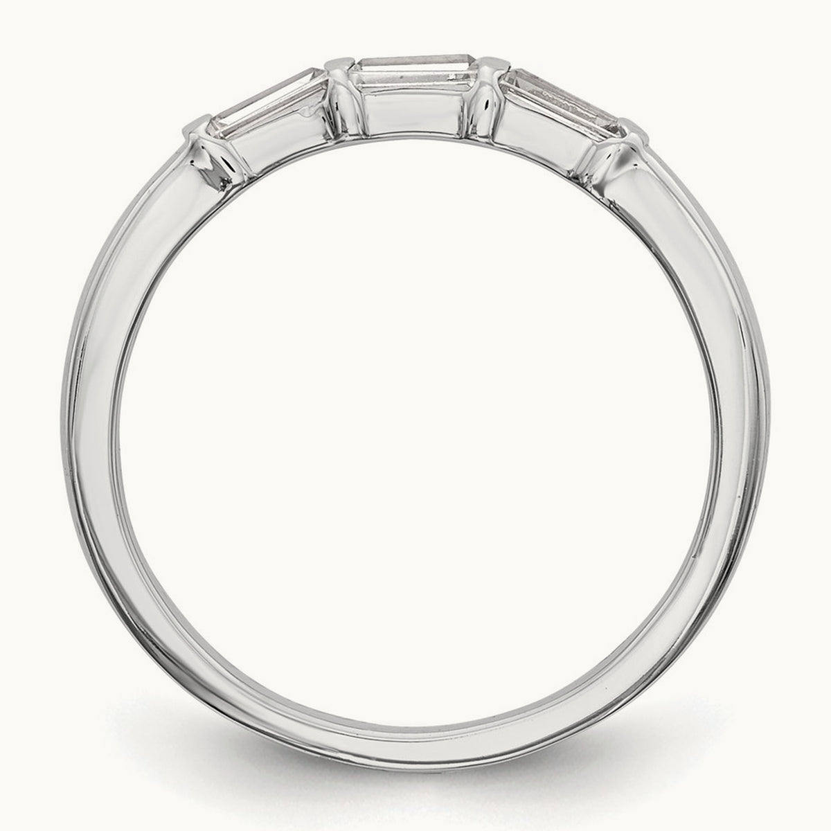 Diamond Wedding Band, 14K White Gold