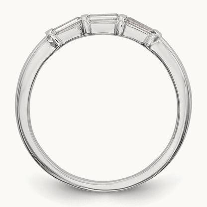 Diamond Wedding Band, 14K White Gold