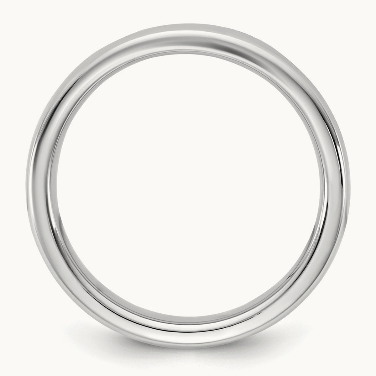 European Comfort Fit Band — 14K White Gold, 4.5mm