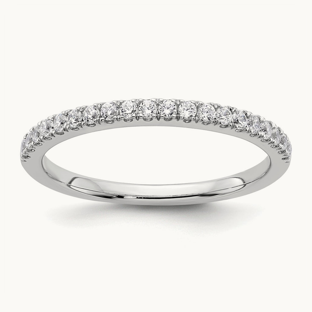 Complete Diamond Wedding Band, 14K White Gold