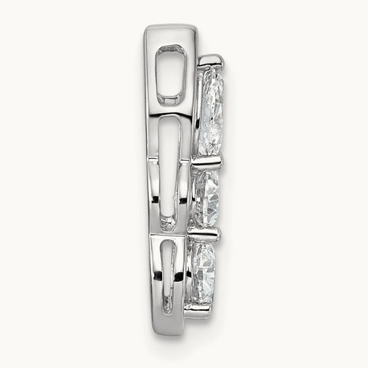 3-stone Fashion Pendant, 1.00-2.00 ct tw Lab-Grown Diamond