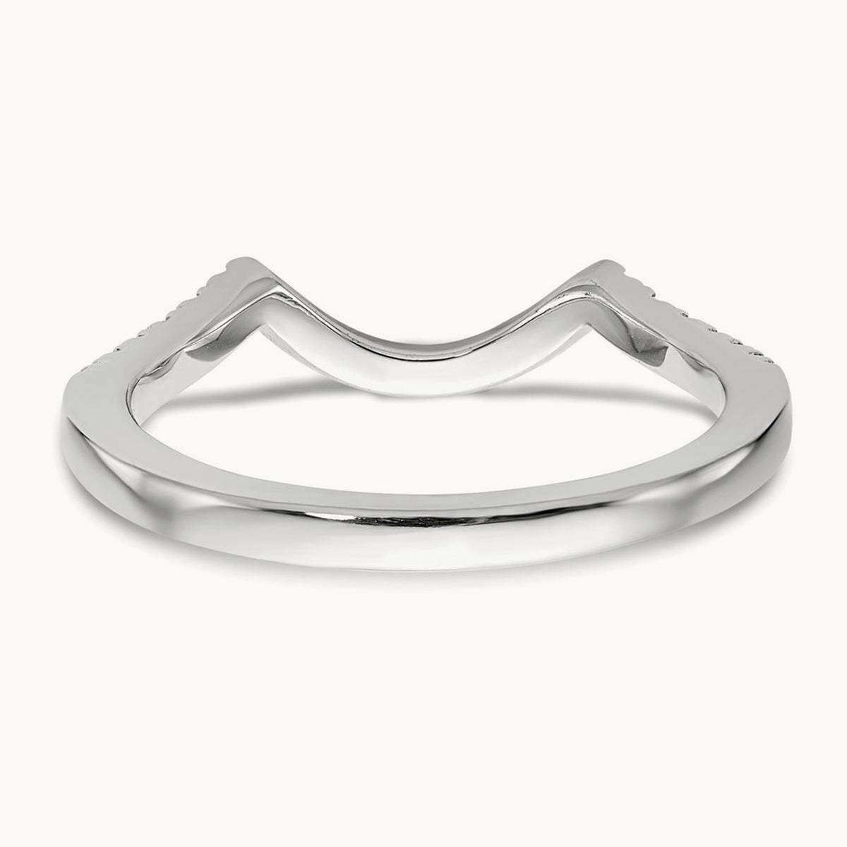 Diamond Wedding Band, 14K White Gold