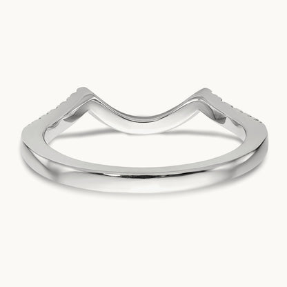 Diamond Wedding Band, 14K White Gold