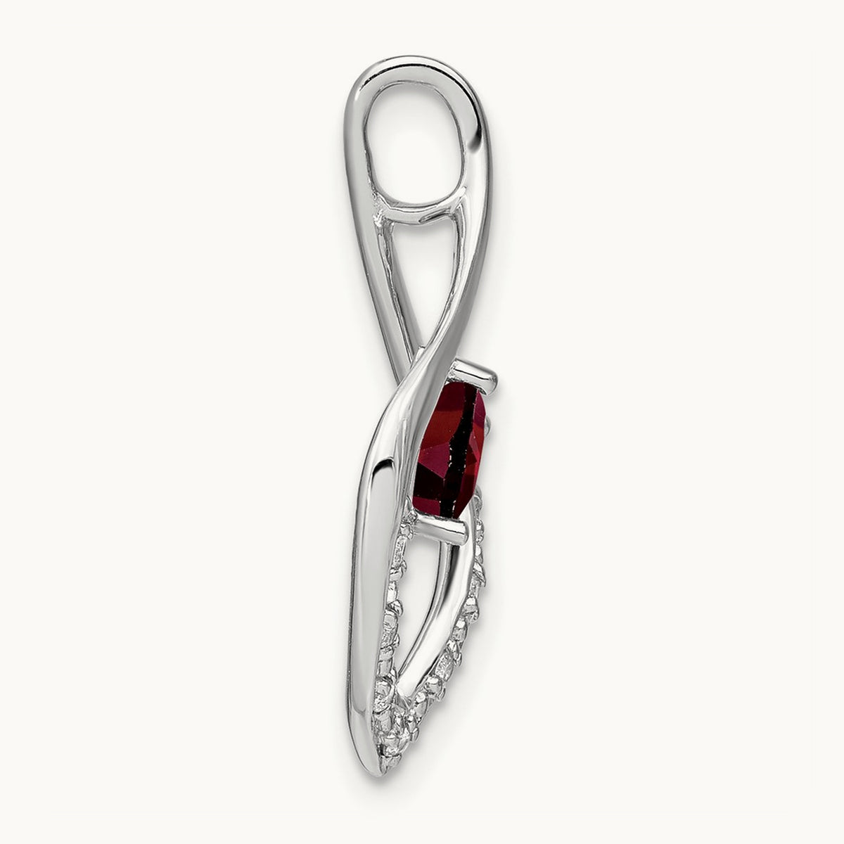 Garnet and Diamond Pendant — photo set