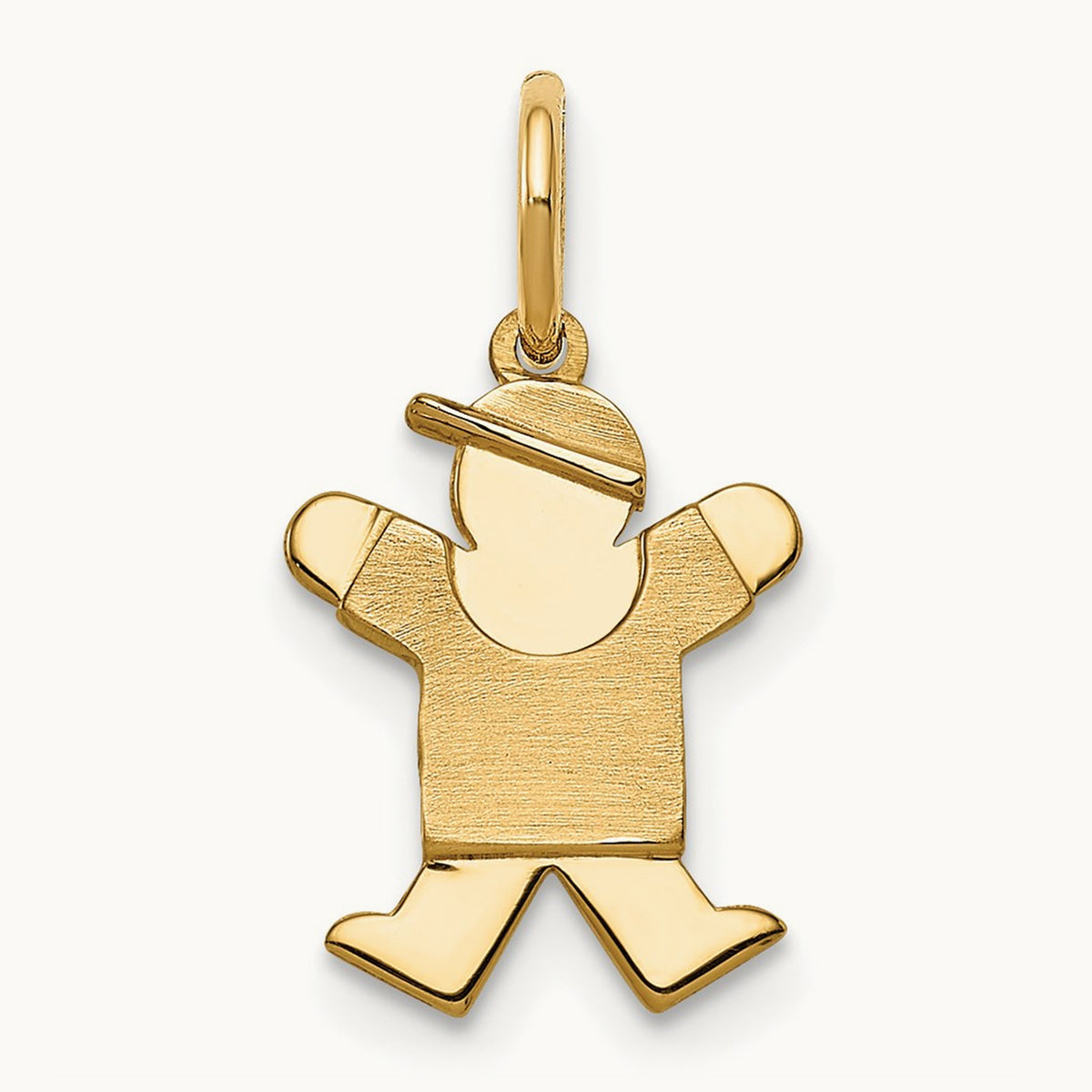 Mini Boy Joy Charm — 14K Yellow Gold