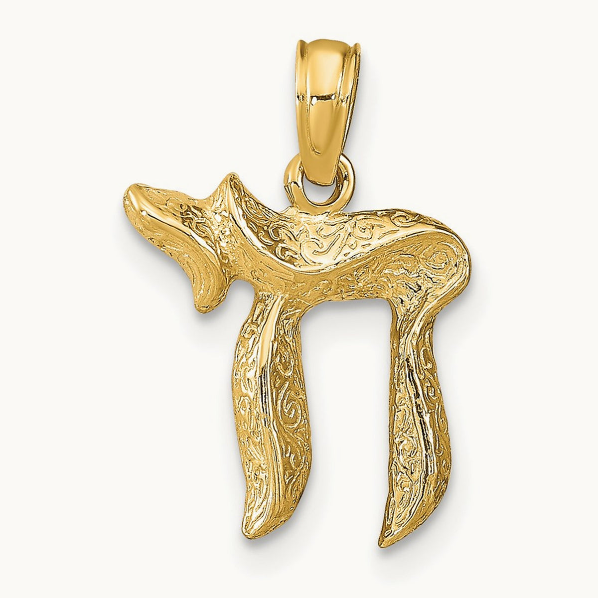 Chai Pendant, 14K