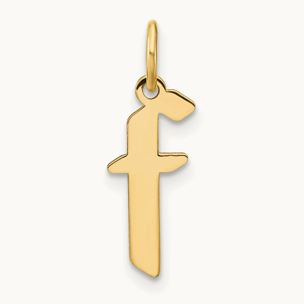 Lowercase Initial Pendant — F