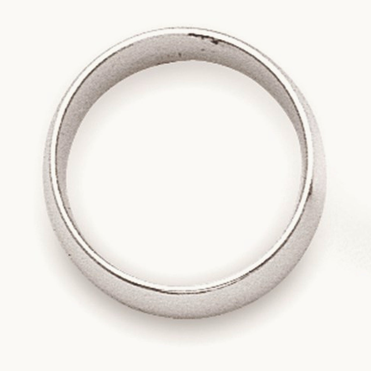 Half Round Band, 2mm, 10K White Gold