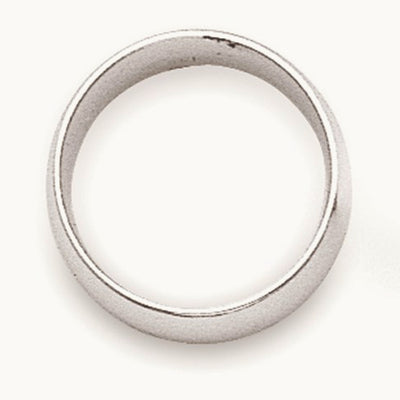 Half Round Band, 2mm, 10K White Gold