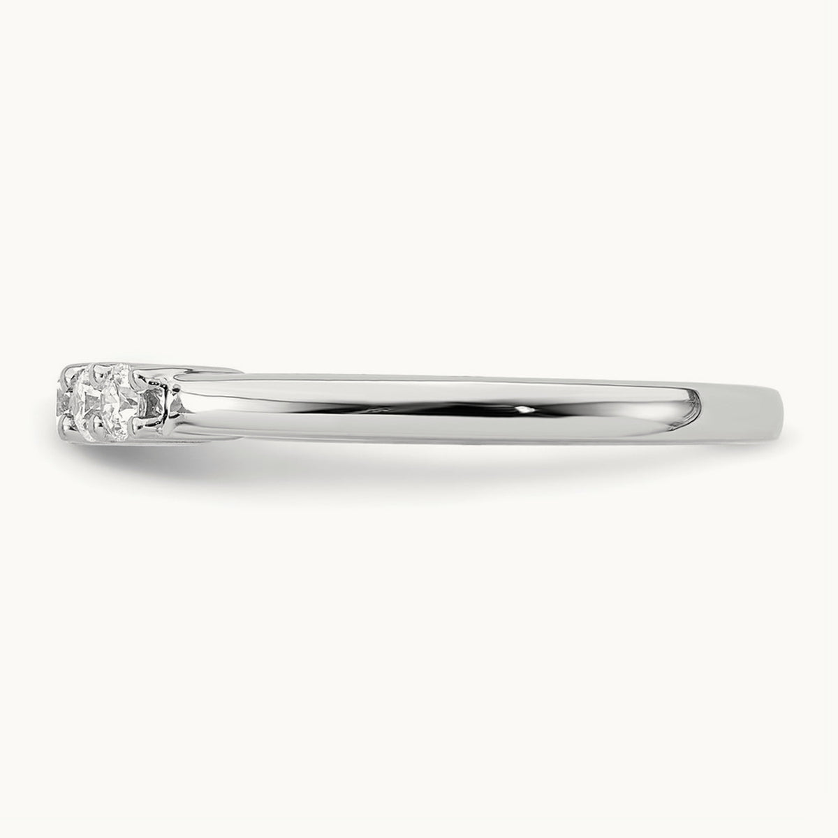 5-Stone Diamond Band, 14K White Gold