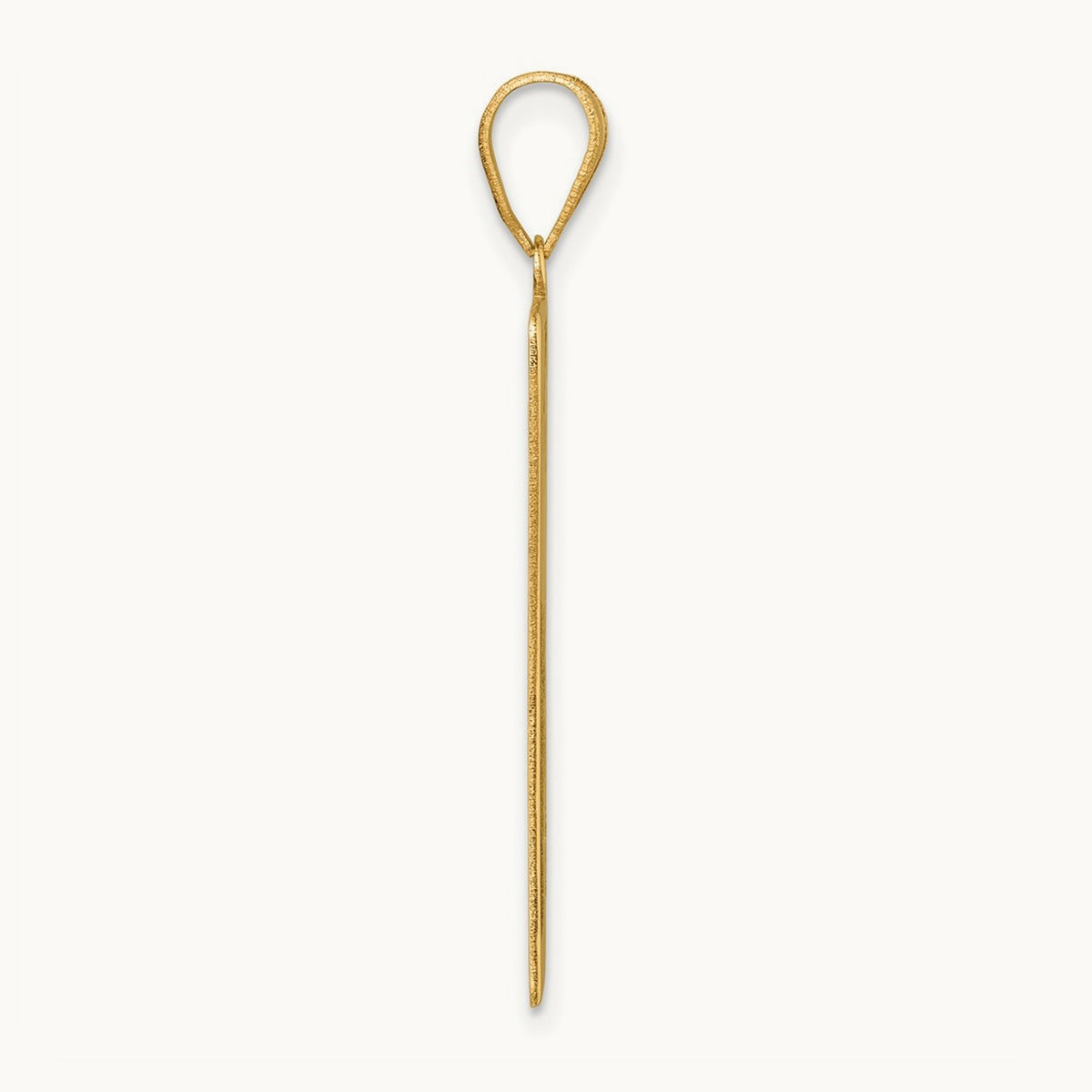 The Sun Tarot Card Pendant, 14K Yellow Gold