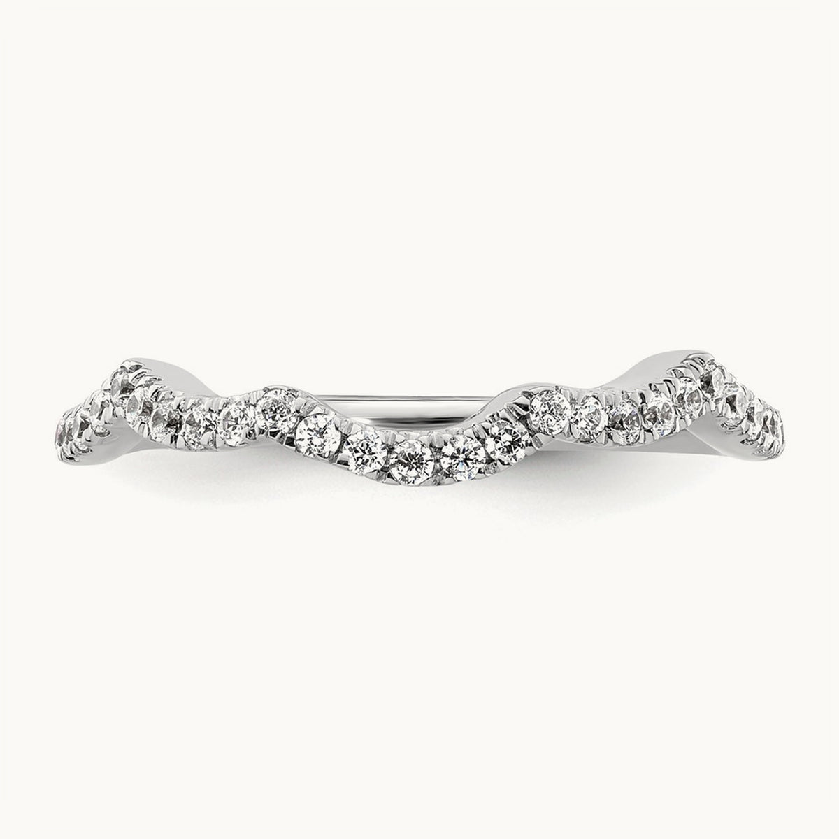 Diamond Wedding Band, 14K White Gold