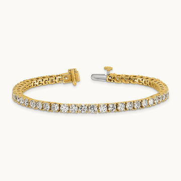 Tennis Bracelet, 7.00 ct tw Lab-Grown Diamond — 14K Yellow Gold