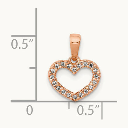 .03ct. Diamond Heart Pendant — photo set