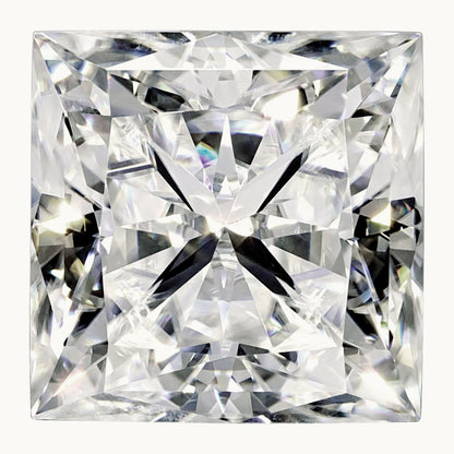 Square Brilliant True Light G-H-I Moissanite, 6.5mm